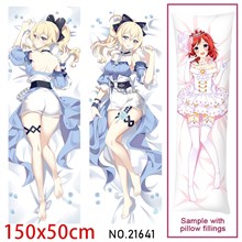 Anime Girl Jean Gunnhildr Dakimakura Hugging Body Pillow Case Cover