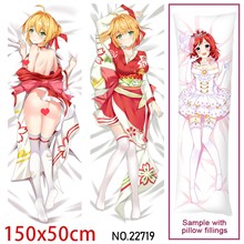Anime Girl Saber Dakimakura Hugging Body Pillow Case Cover