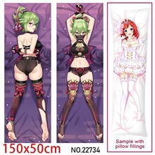 Anime Girl Kuki Shinobu Dakimakura Hugging Body Pillow Case Cover