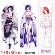 Anime Girl Kochou Shinobu Dakimakura Hugging Body Pillow Case Cover