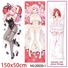 Anime Girl Fujiwara Chika Dakimakura Hugging Body Pillow Case Cover
