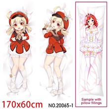 Anime Girl Klee Dakimakura Hugging Body Pillow Case Cover