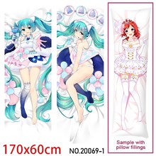 Anime Girl Miku Dakimakura Hugging Body Pillow Case Cover