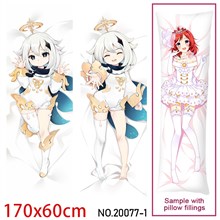 Anime Girl Paimon Dakimakura Hugging Body Pillow Case Cover