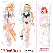 Anime Girl Joan of Arc Dakimakura Hugging Body Pillow Case Cover