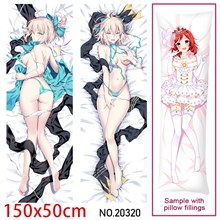 Anime Girl Okita Souji Dakimakura Hugging Body Pillow Case Cover