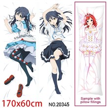 Japan Anime Girl Ichigyou Ruri Dakimakura Hugging Body Pillow Case Cover