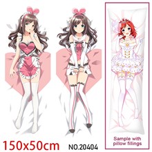 Japan Anime Girl Kizuna AI Dakimakura Hugging Body Pillow Case Cover