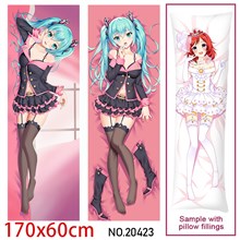 Japan Anime Girl Miku Dakimakura Hugging Body Pillow Case Cover