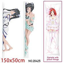Japan Anime Girl Hestia Dakimakura Hugging Body Pillow Case Cover