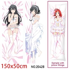Japan Anime Girl Yukinoshita Yukino Dakimakura Hugging Body Pillow Case Cover