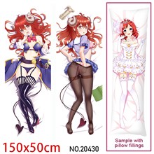 Japan Anime Girl Yuko Yoshida Dakimakura Hugging Body Pillow Case Cover
