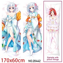 Japan Anime Girl Tobiichi Origami Dakimakura Hugging Body Pillow Case Cover