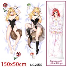 Anime Girl Bowsette Dakimakura Hugging Body Pillow Case Cover
