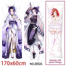 Japan Anime Girl Kochou Shinobu Dakimakura Hugging Body Pillow Case Cover