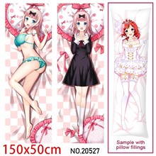 Japan Anime Girl Fujiwara Chika Dakimakura Hugging Body Pillow Case Cover