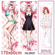 Japan Anime Girl Fujiwara Chika Dakimakura Hugging Body Pillow Case Cover