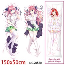 Japan Anime Girl Nakano Nino Dakimakura Hugging Body Pillow Case Cover