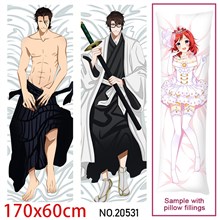 Japan Anime Aizen Sousuke Dakimakura Hugging Body Pillow Case Cover