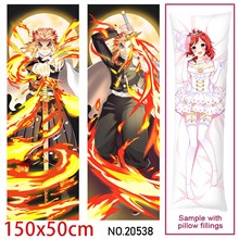 Japan Anime Rengoku Kyoujurou Dakimakura Hugging Body Pillow Case Cover