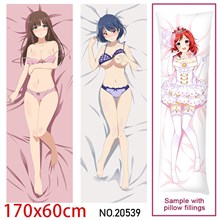 Japan Anime Girl Tachibana Rui Hina Dakimakura Hugging Body Pillow Case Cover