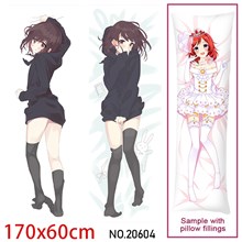 Japan Anime NanaseKurumi Dakimakura Hugging Body Pillow Case Cover