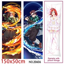 Japan Anime Kamado Tanjirou Dakimakura Hugging Body Pillow Case Cover
