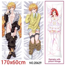 Japan Anime Agatsuma Zenitsu Dakimakura Hugging Body Pillow Case Cover