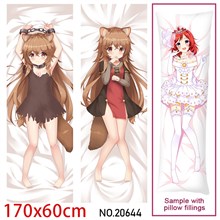 Japan Anime Girl Raphtalia Dakimakura Hugging Body Pillow Case Cover