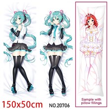 Japan Anime Girl Miku Dakimakura Hugging Body Pillow Case Cover