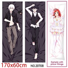 Japan Anime Kaneki Ken Dakimakura Hugging Body Pillow Case Cover