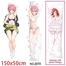 Japan Anime Girl Nakano Ichika Dakimakura Hugging Body Pillow Case Cover