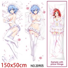 Japan Anime Girl Rem Dakimakura Hugging Body Pillow Case Cover