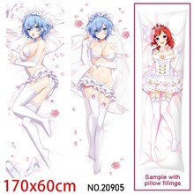 Japan Anime Girl Rem Dakimakura Hugging Body Pillow Case Cover