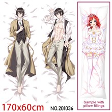 Japan Anime Dazai Osamu Dakimakura Hugging Body Pillow Case Cover