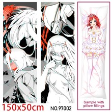 Anime Girl Zero Two Dakimakura Hugging Body Pillow Case Cover