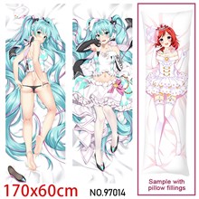 Anime Girl Miku Dakimakura Hugging Body Pillow Case Cover