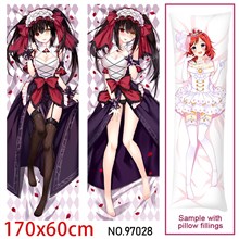 Anime Girl Tokisaki Kurumi Dakimakura Hugging Body Pillow Case Cover