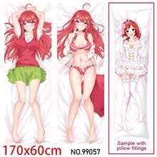 Japan Anime Girl Nakano Itsuki Dakimakura Hugging Body Pillow Case Cover