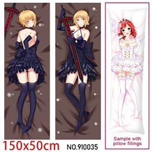 Anime Girl Saber Dakimakura Hugging Body Pillow Case Cover