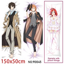Anime Dazai Osamu Nakahara Chuuya Dakimakura Hugging Body Pillow Case Cover