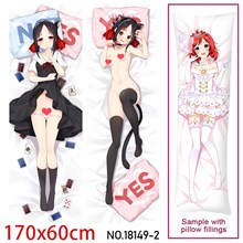 Japan Anime Girl Shinomiya Kaguya Dakimakura Hugging Body Pillow Case Cover