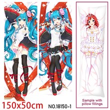 Japan Anime Girl Hatsune Miku Dakimakura Hugging Body Pillow Case Cover