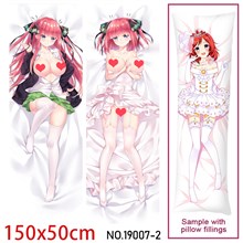 Japan Anime Girl Nakano Nino Dakimakura Hugging Body Pillow Case Cover