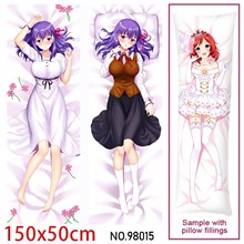 Japan Anime Girl Matou Sakura Dakimakura Hugging Body Pillow Case Cover