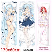 Japan Anime Girl Hatsune Miku Dakimakura Hugging Body Pillow Case Cover