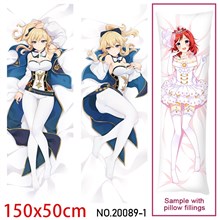 Japan Anime Girl Jean Gunnhildr Dakimakura Hugging Body Pillow Case Cover