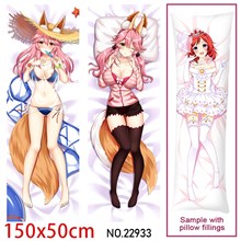 Japan Anime Girl Tamamo no Mae Dakimakura Hugging Body Pillow Case Cover