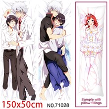 Anime Sakata Gintoki Shimura Shinpachi Dakimakura Hugging Body Pillow Case Cover