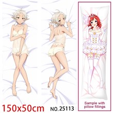 Anime Girl Sylphiette Dakimakura Hugging Body Pillow Case Cover
